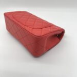 Chanel Mini Rectangle Lambskin Red Coral LGHW