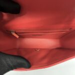 Chanel Mini Rectangle Lambskin Red Coral LGHW