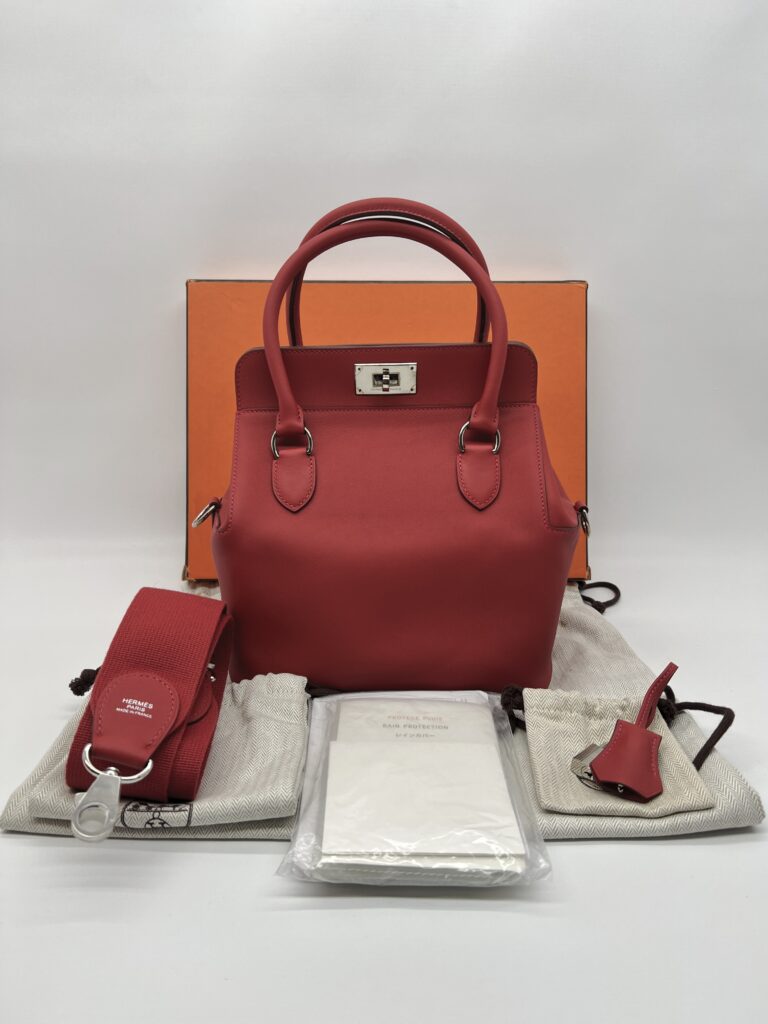Hermes Toolbox 20 Swift Vermillon PHW