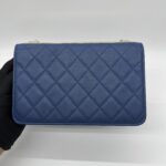 Chanel CC Trendy WOC Lambskin Blue GHW