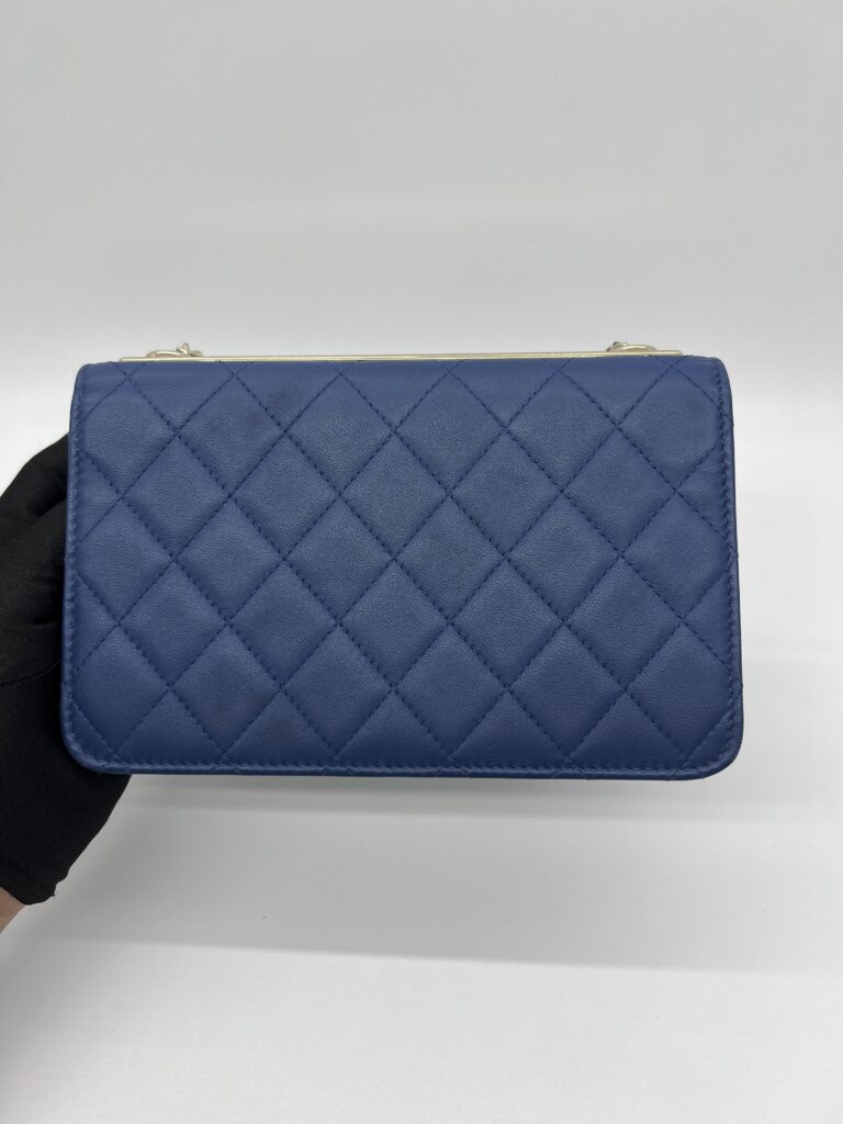 Chanel CC Trendy WOC Lambskin Blue GHW