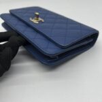 Chanel CC Trendy WOC Lambskin Blue GHW