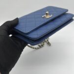 Chanel CC Trendy WOC Lambskin Blue GHW