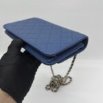 Chanel CC Trendy WOC Lambskin Blue GHW