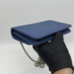Chanel CC Trendy WOC Lambskin Blue GHW
