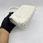 Chanel Mini Coco Handle Caviar White LGHW