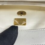 Chanel Mini Coco Handle Caviar White LGHW