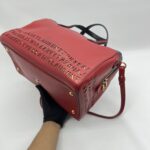 Saint Laurent SAC Flirty Bowling Perforated Red Navy Black GHW