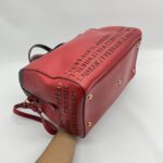 Saint Laurent SAC Flirty Bowling Perforated Red Navy Black GHW