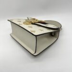 Gucci Sylvie Mini Leather White Bees GHW