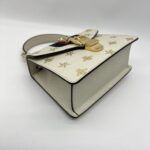 Gucci Sylvie Mini Leather White Bees GHW