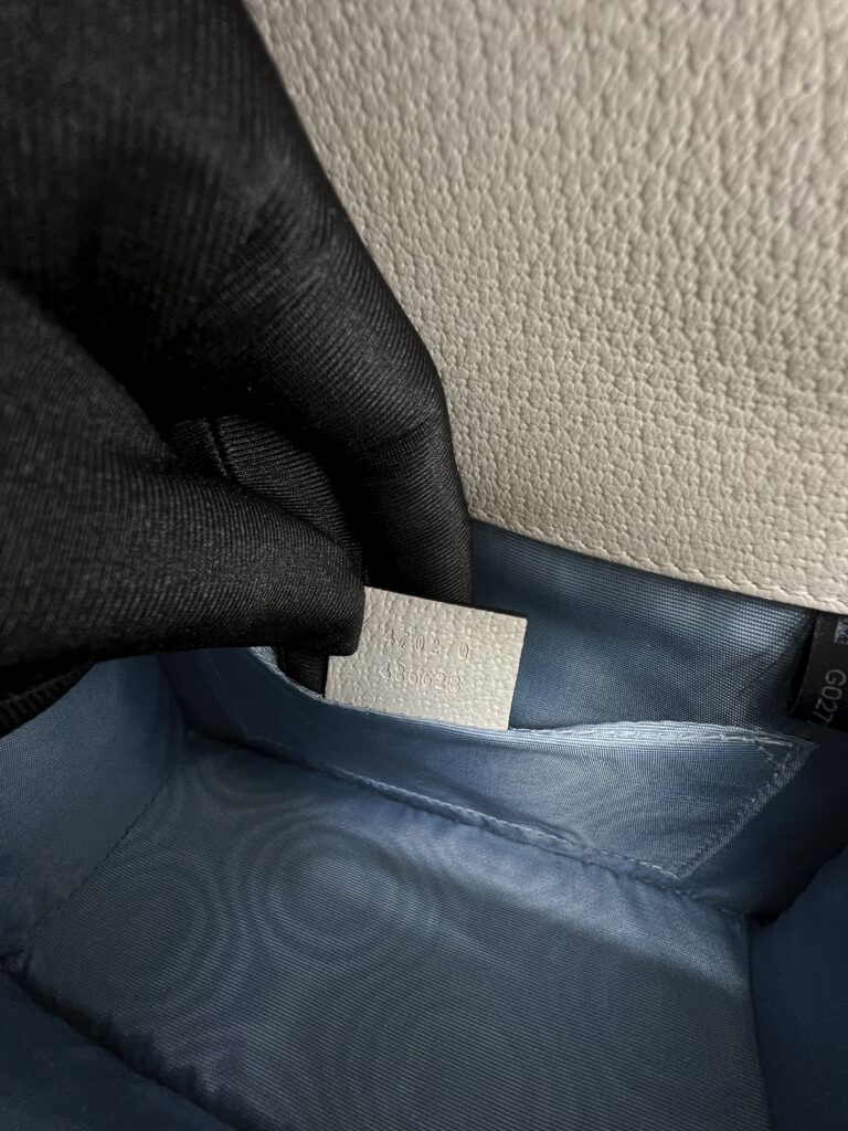 Gucci Sylvie Mini Leather White Bees GHW