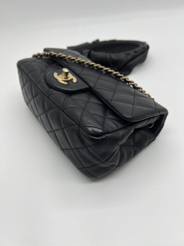 Chanel Quilted Mini Romance Lambskin Black GHW