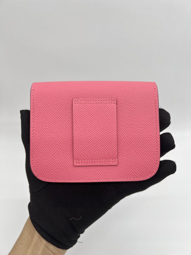 Hermes Constance Slim Compact Rose Azalee PHW