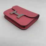 Hermes Constance Slim Compact Rose Azalee PHW