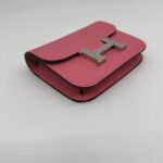 Hermes Constance Slim Compact Rose Azalee PHW