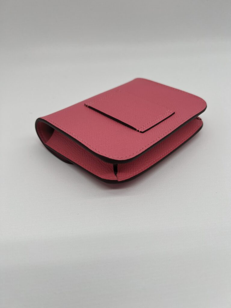 Hermes Constance Slim Compact Rose Azalee PHW