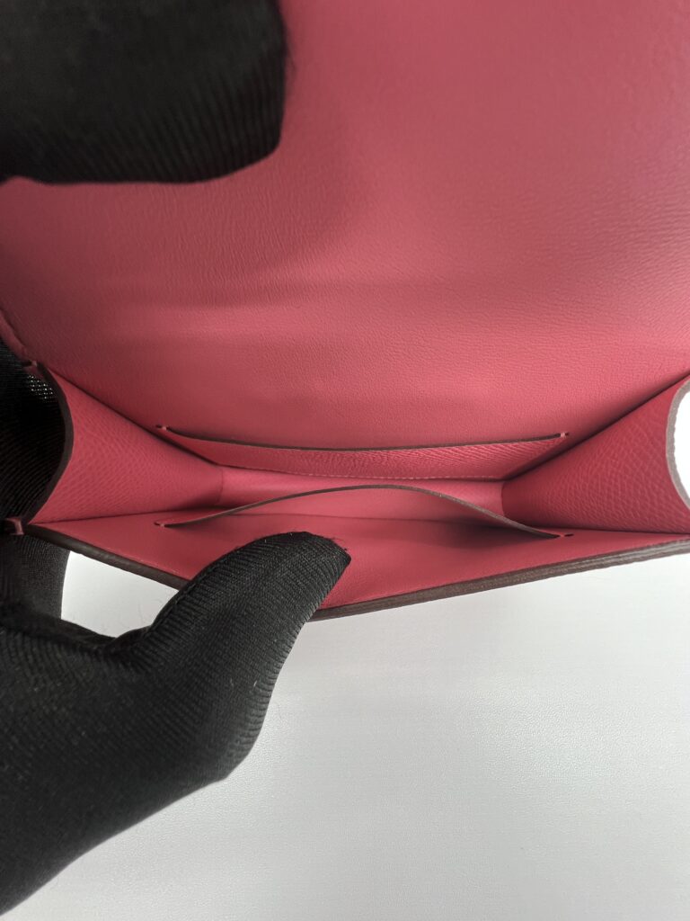 Hermes Constance Slim Compact Rose Azalee PHW