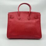 Hermes Birkin 35 Clemence Vermillon PHW