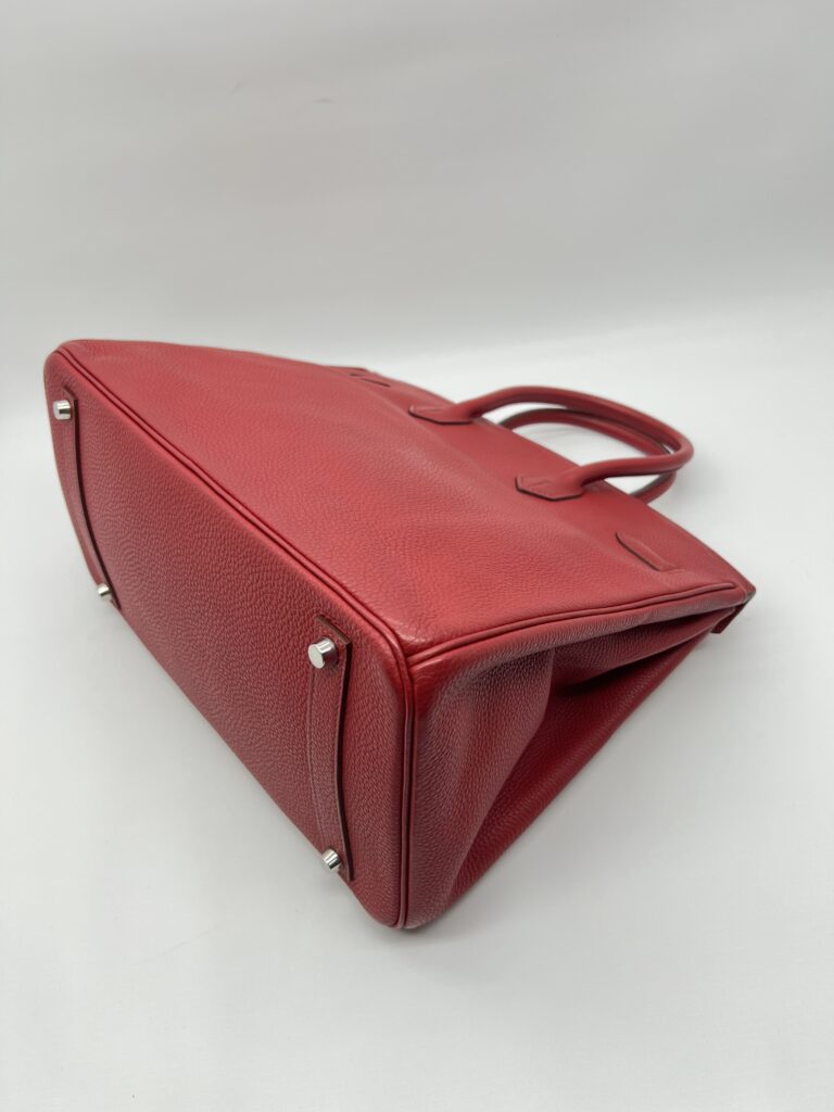Hermes Birkin 35 Clemence Vermillon PHW