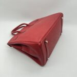 Hermes Birkin 35 Clemence Vermillon PHW