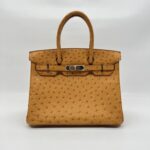 Hermes Birkin 30 Ostrich Tabac Camel PHW
