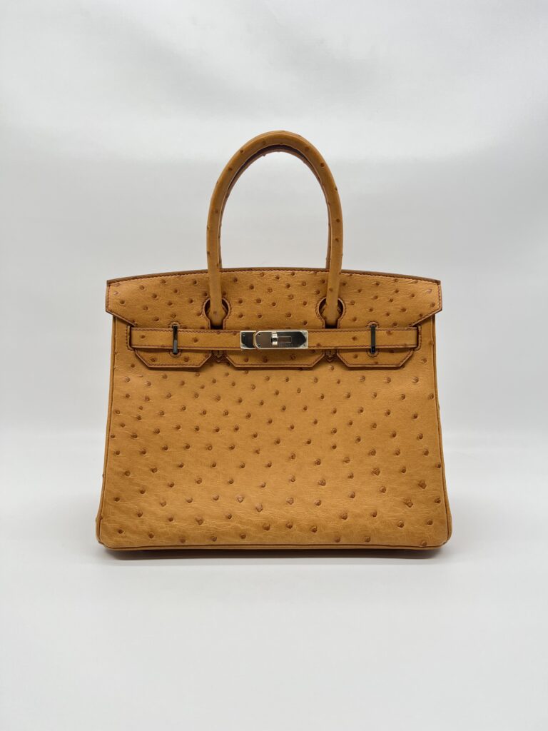 Hermes Birkin 30 Ostrich Tabac Camel PHW