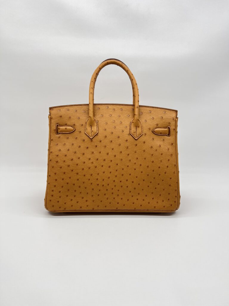 Hermes Birkin 30 Ostrich Tabac Camel PHW
