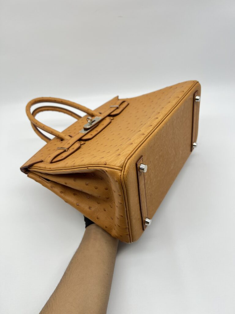 Hermes Birkin 30 Ostrich Tabac Camel PHW