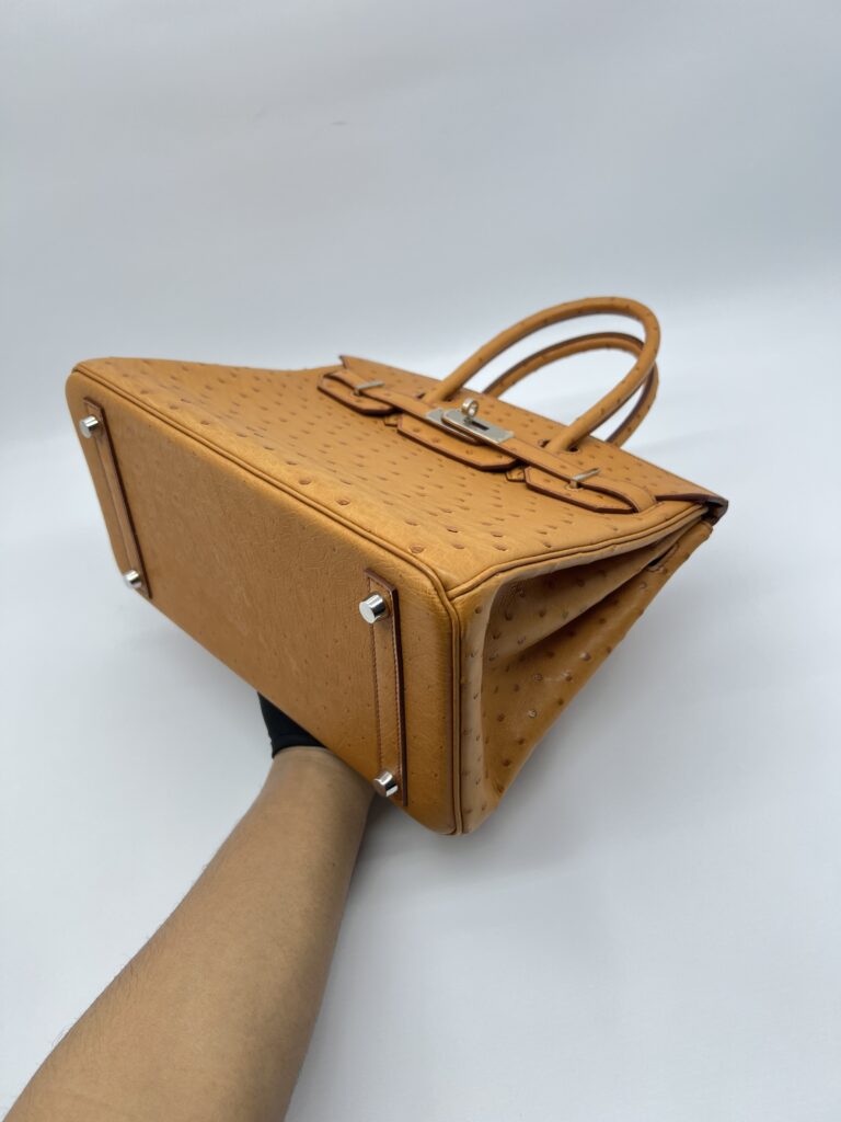 Hermes Birkin 30 Ostrich Tabac Camel PHW