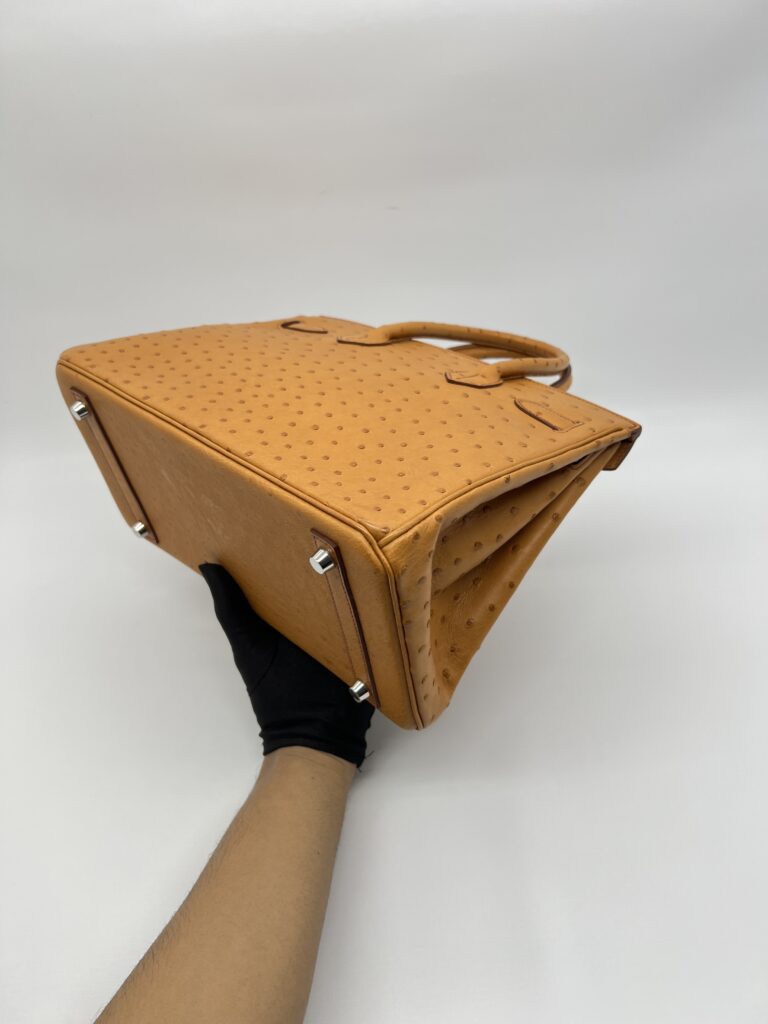 Hermes Birkin 30 Ostrich Tabac Camel PHW