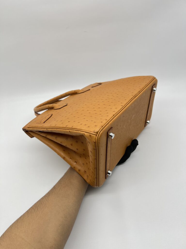 Hermes Birkin 30 Ostrich Tabac Camel PHW
