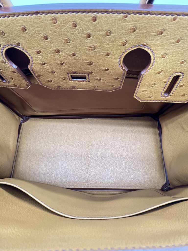 Hermes Birkin 30 Ostrich Tabac Camel PHW