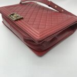 Chanel Boy 30 Lambskin Red GHW