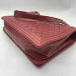 Chanel Boy 30 Lambskin Red GHW