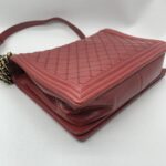 Chanel Boy 30 Lambskin Red GHW