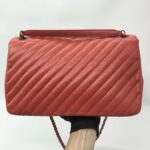 Chanel Flap Bag Caviar Red Orange GHW