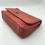 Chanel Flap Bag Caviar Red Orange GHW
