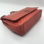 Chanel Flap Bag Caviar Red Orange GHW