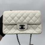 Chanel Classic Wallet On Chain Caviar White LGHW