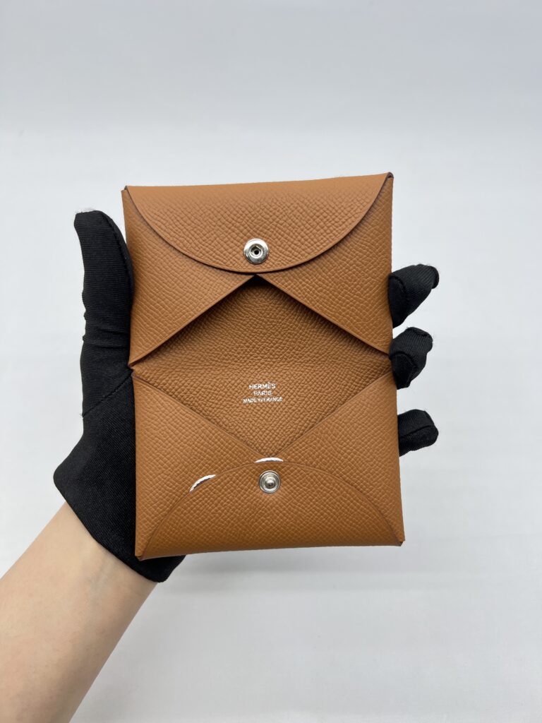 Hermes Calvi Epsom Gold PHW