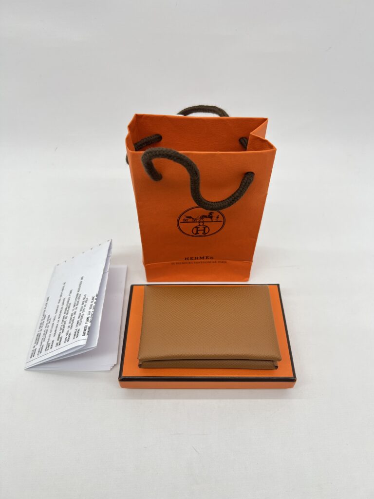 Hermes Calvi Epsom Gold PHW