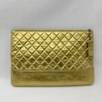 Chanel Gabrielle O Case Wrinkled Gold GHW