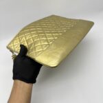 Chanel Gabrielle O Case Wrinkled Gold GHW
