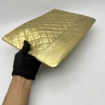 Chanel Gabrielle O Case Wrinkled Gold GHW