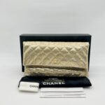 Chanel Fold Clutch Gold GHW