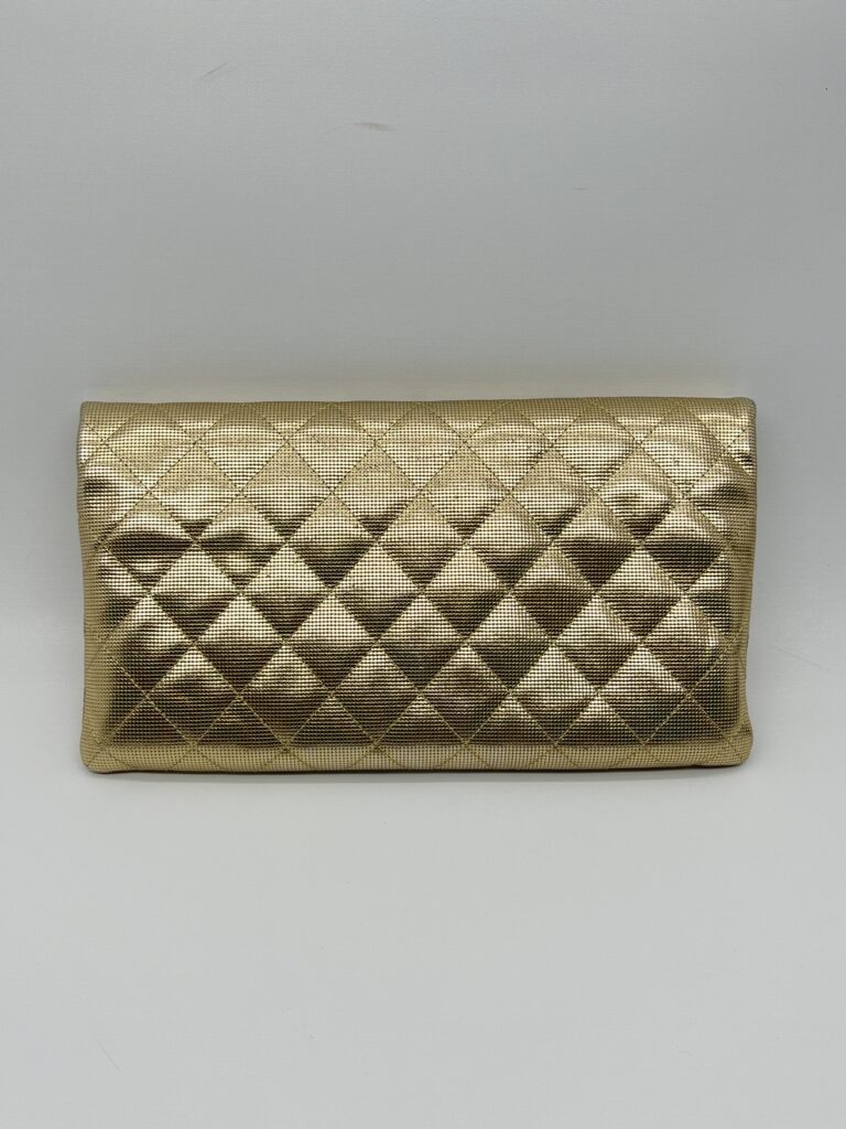 Chanel Fold Clutch Gold GHW