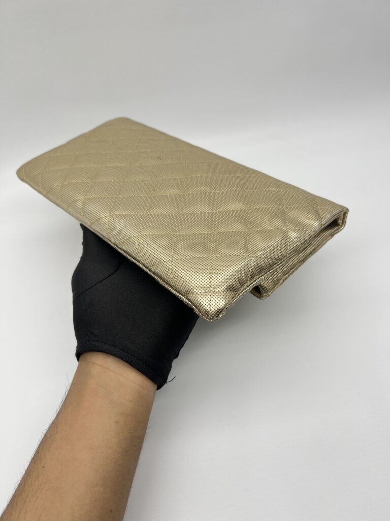Chanel Fold Clutch Gold GHW