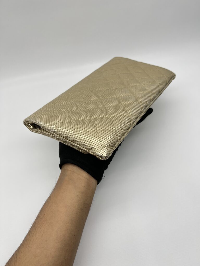 Chanel Fold Clutch Gold GHW