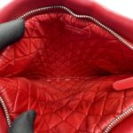 Chanel Boy Fold Clutch Lambskin Red SHW